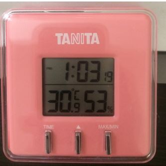 室温と湿度の表示